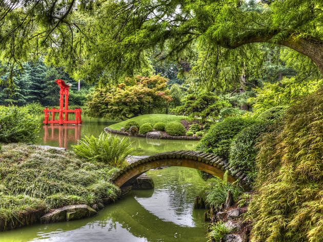 Japanese Garden in the Brooklyn Botanic Garden Japanese Garden in the Brooklyn Botanic Garden