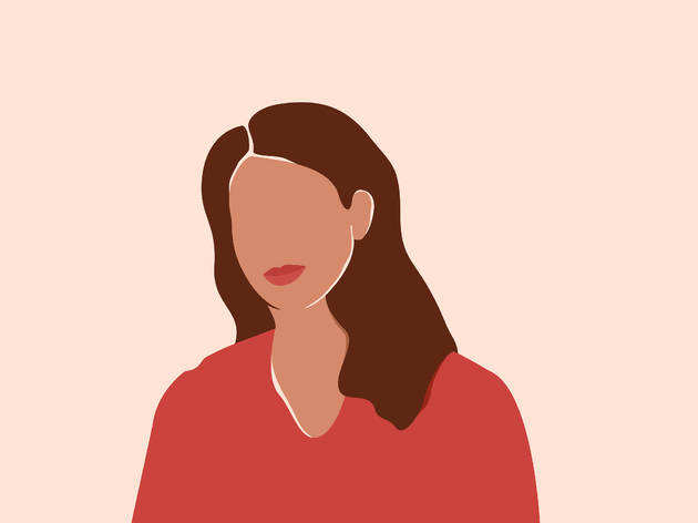 ILE en la CDMX: testimonios Ilustración vectorial de mujer con cabello a los hombros