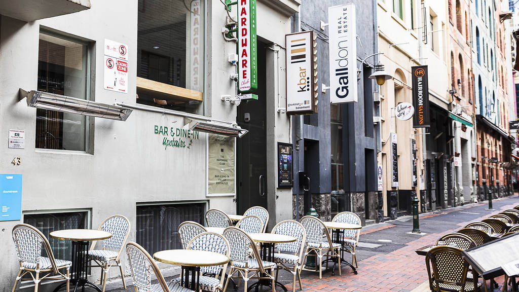 The Hardware Club Italian restaurant in Hardware Lane