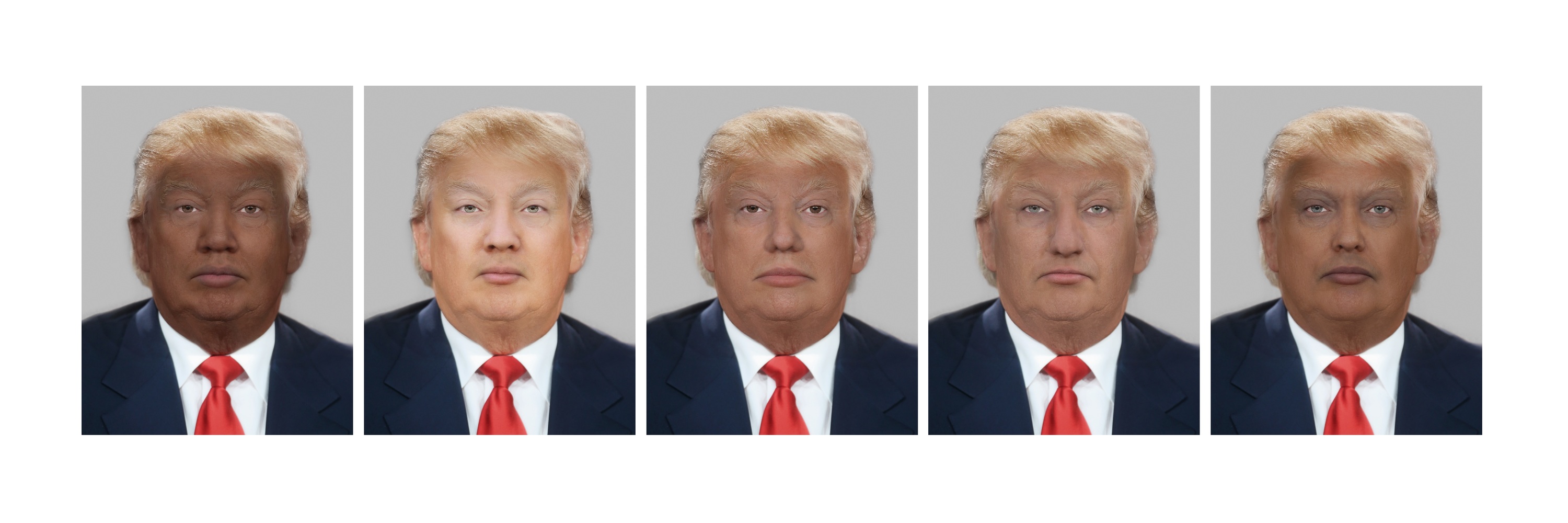 Trump As Five Different Races