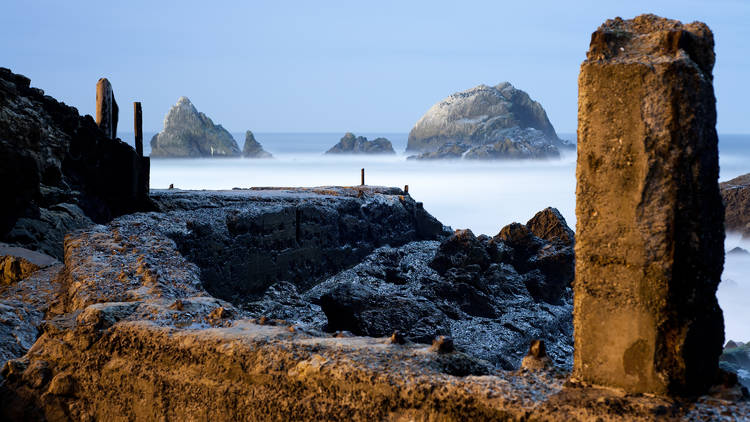 Visit the ruins of Sutro Bath and the Lands End labyrinth