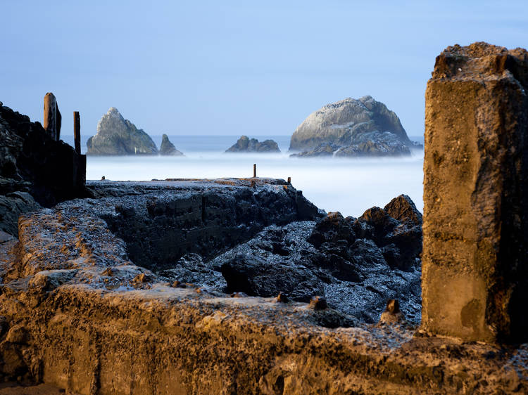 Visit the ruins of Sutro Bath and the Lands End labyrinth