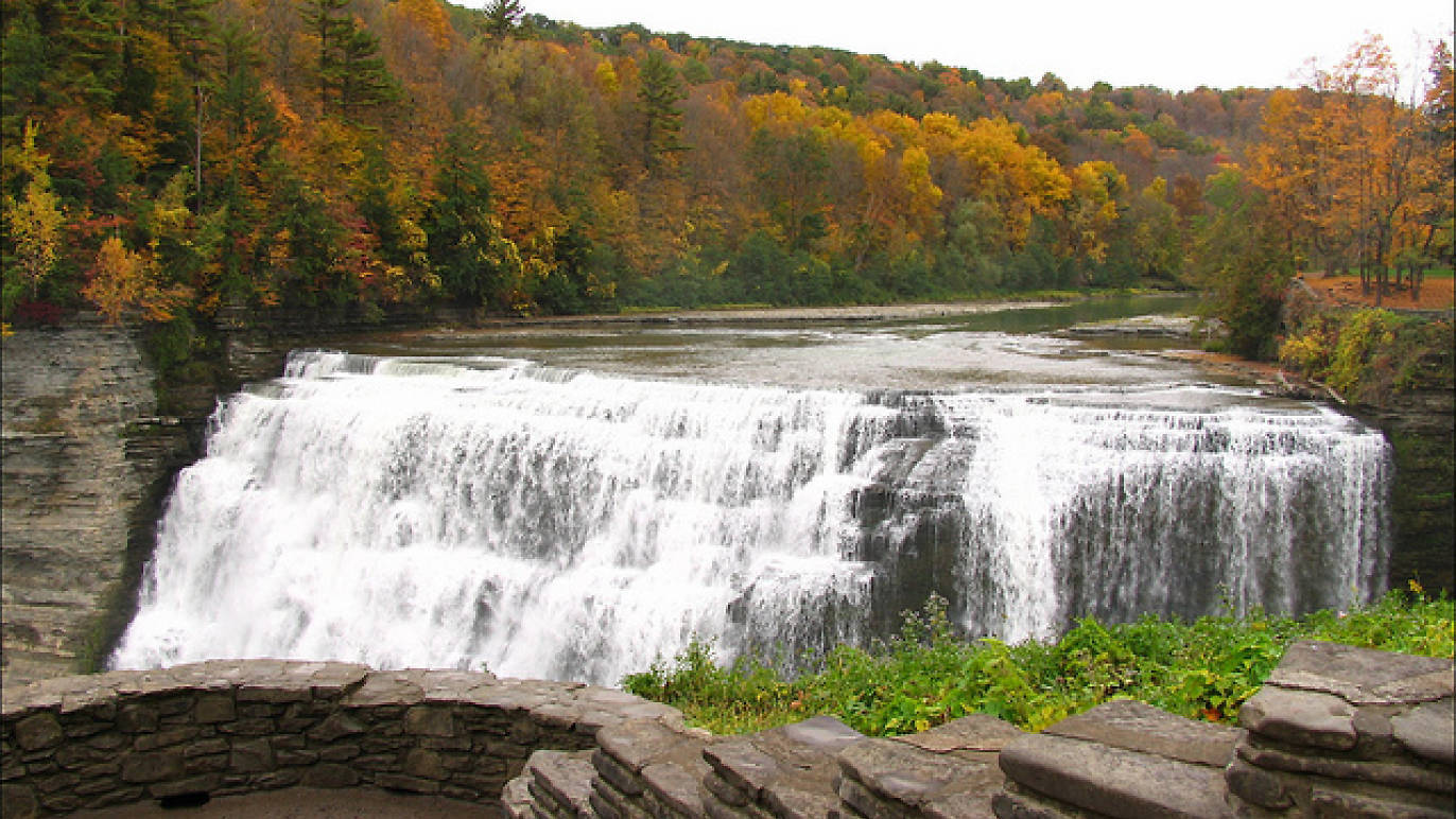 campgrounds with waterfalls near me