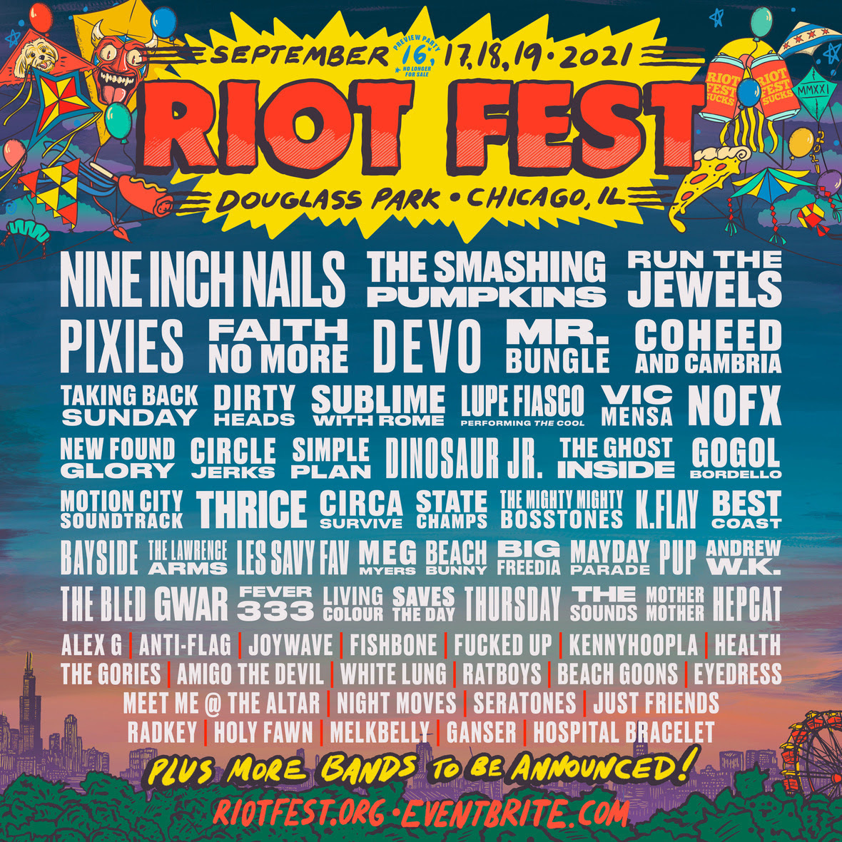 areal Arbejdskraft dødbringende The latest Riot Fest 2021 lineup adds Nine Inch Nails, Devo and Faith No  More