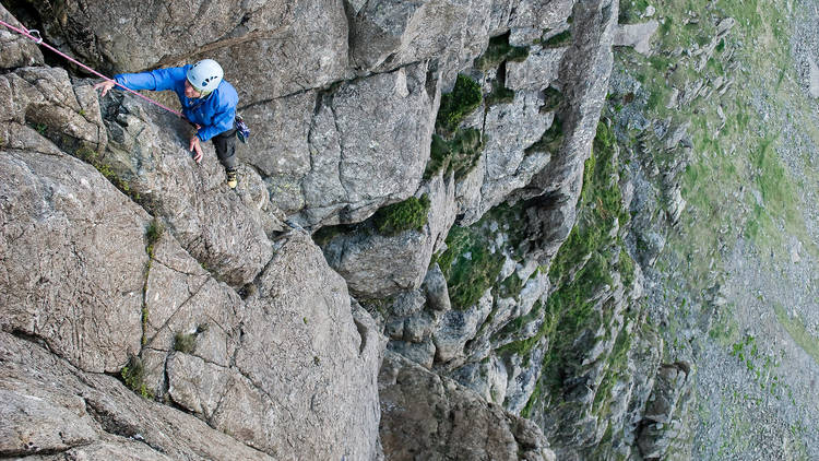 Rock climbing in the Lake District