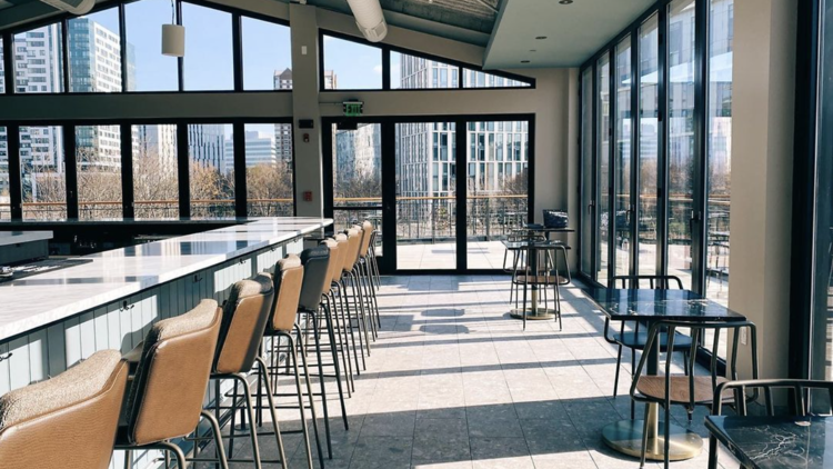 The Lexington provides rooftop drinks and eats in Cambridge Crossing.