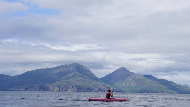 Sea kayaking in the Hebrides