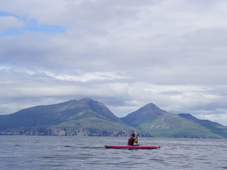 Sea kayaking in the Hebrides