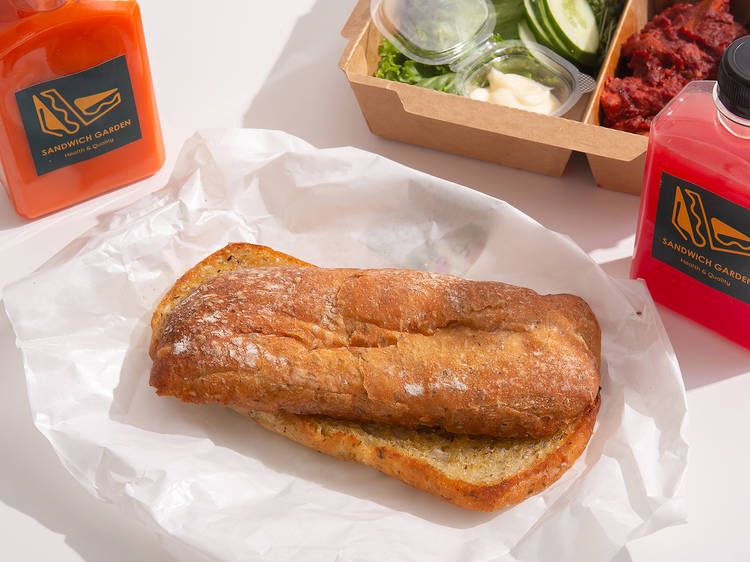 Comforting baguette sandwiches from Sandwich Garden