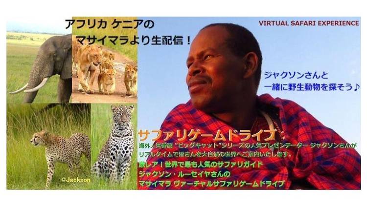 【お部屋からTRIP ヴァーチャルサファリ ケニア】ジャクソン・ルーセイヤのマサイマラ ヴァーチャルサファリ