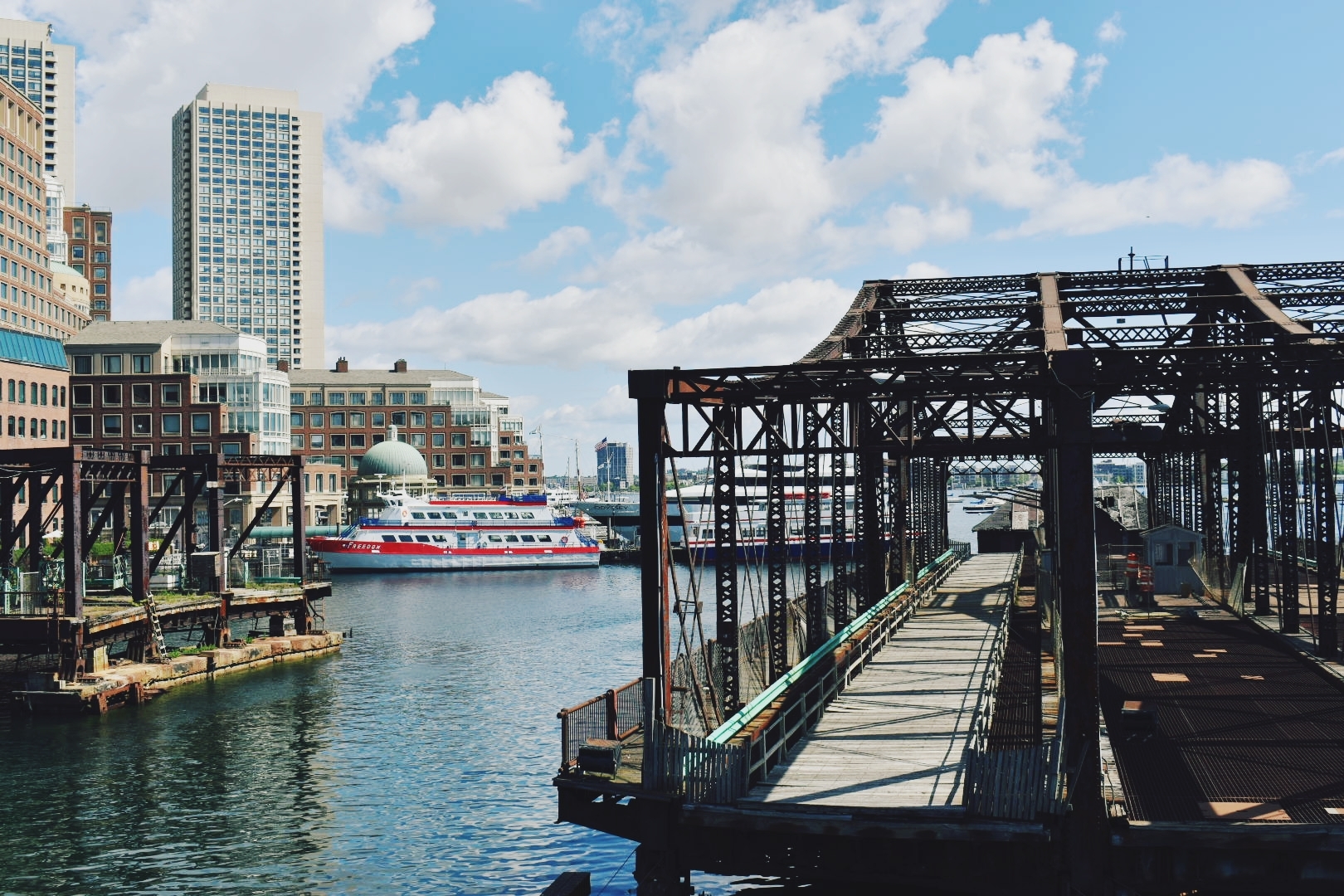 The Northern Avenue Bridge in Fort Point Channel
