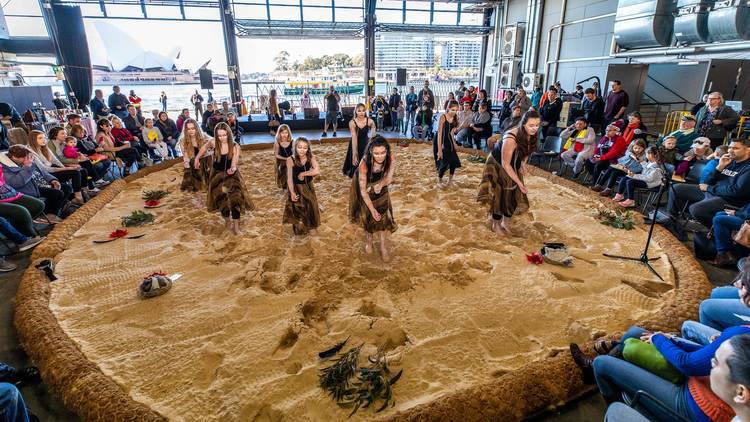 Indigenous dance performance at NIAF 2019.