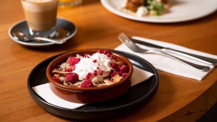 A dessert on the menu at the River Deck Café, Albury