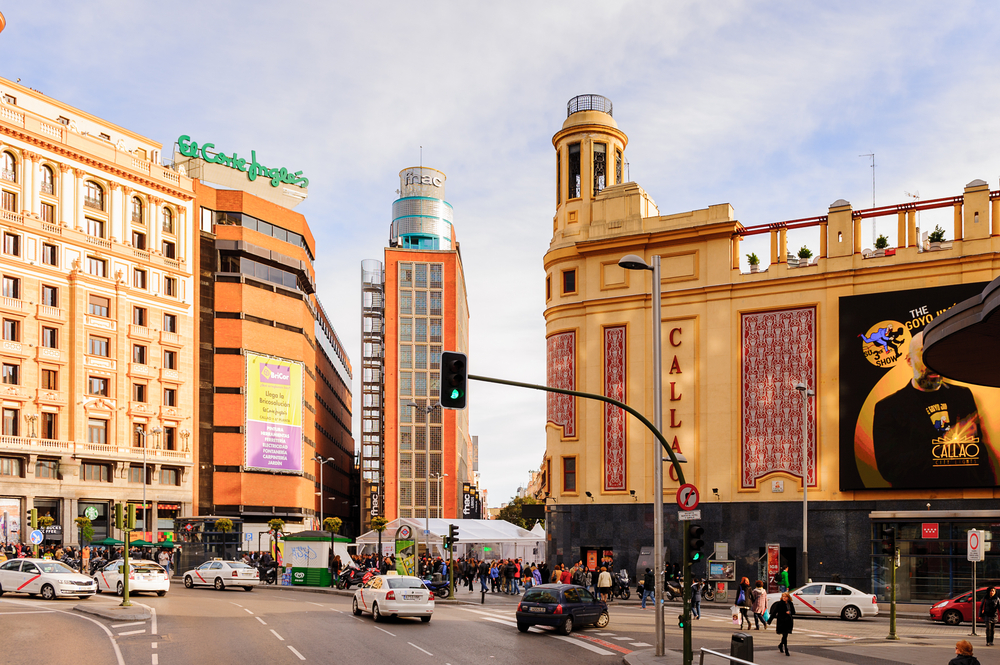 Gran Via in Madrid