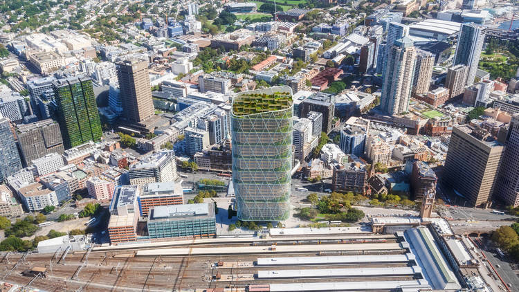 Atlassian Tower elevated view