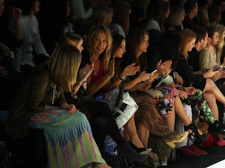 Audience watches Camilla show at Australian Fashion Week