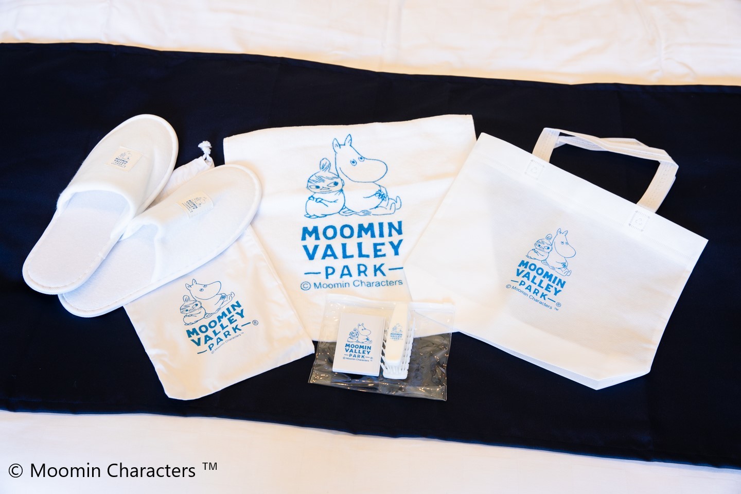 ムーミンがプリントされたアメニティー