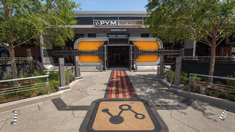 Avengers Campus Pym Test Kitchen restaurant in Disneyland's California Adventure
