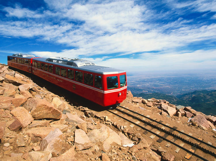 The highest cog railway in the world is back on track – and there are donuts at the top