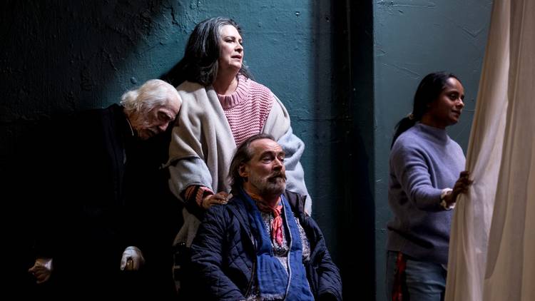 Pamela Rabe and cast in The Cherry Orchard at Belvoir 