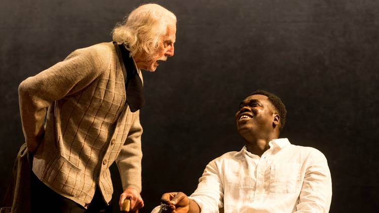 Peter Carroll and Mandela Mathia in The Cherry Orchard at Belvoir 