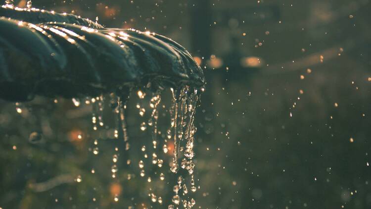 Relaxing water feature