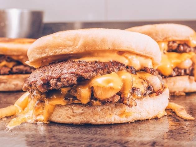 Dos amigos burger muffins Dos amigos burger muffins