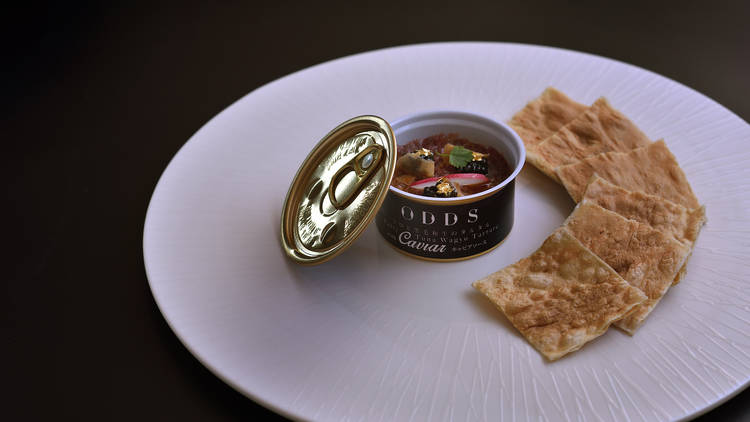 Fatty tuna and Wagyu tartare with caviar