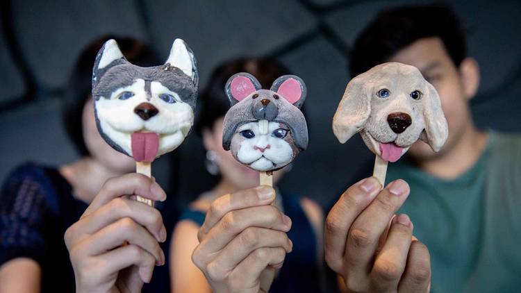 Pet-shaped ice cream at CRAFT