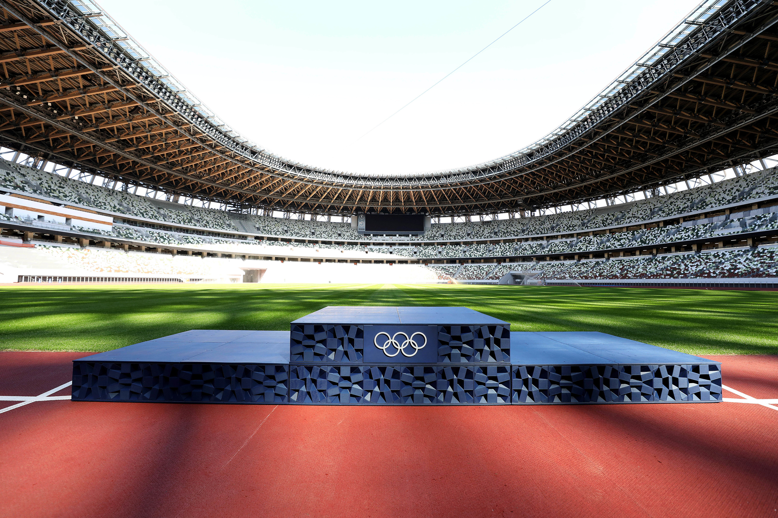 Tokyo Olympic podium