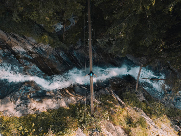 Clamber through an amazing via ferrata route