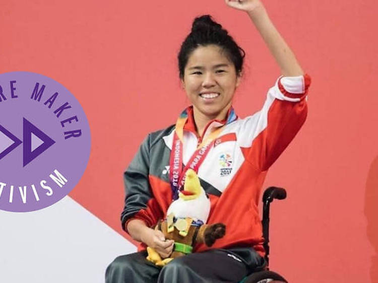 障害者問題を語るシンガポールのパラリンピアン ピン・シュー・イップ