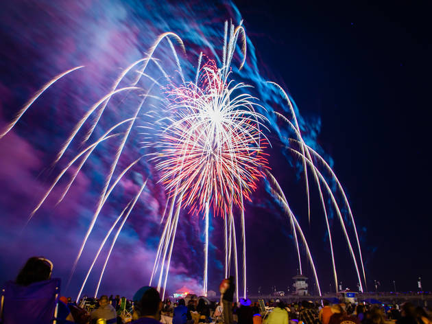 Huntington Beach fireworks Huntington Beach fireworks