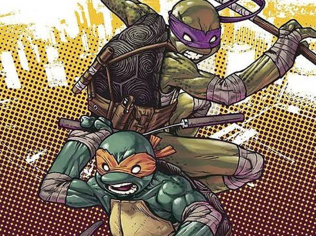 La caida de la ciudad cómic Tortugas ninja Ilustración del comic La caida de la ciudad