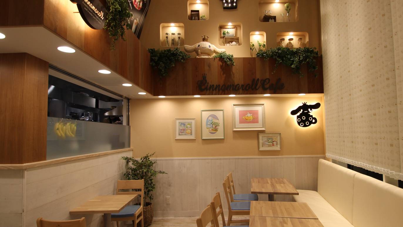 Cinnamoroll Cafe Restaurants in ShinjukuSanchome, Tokyo