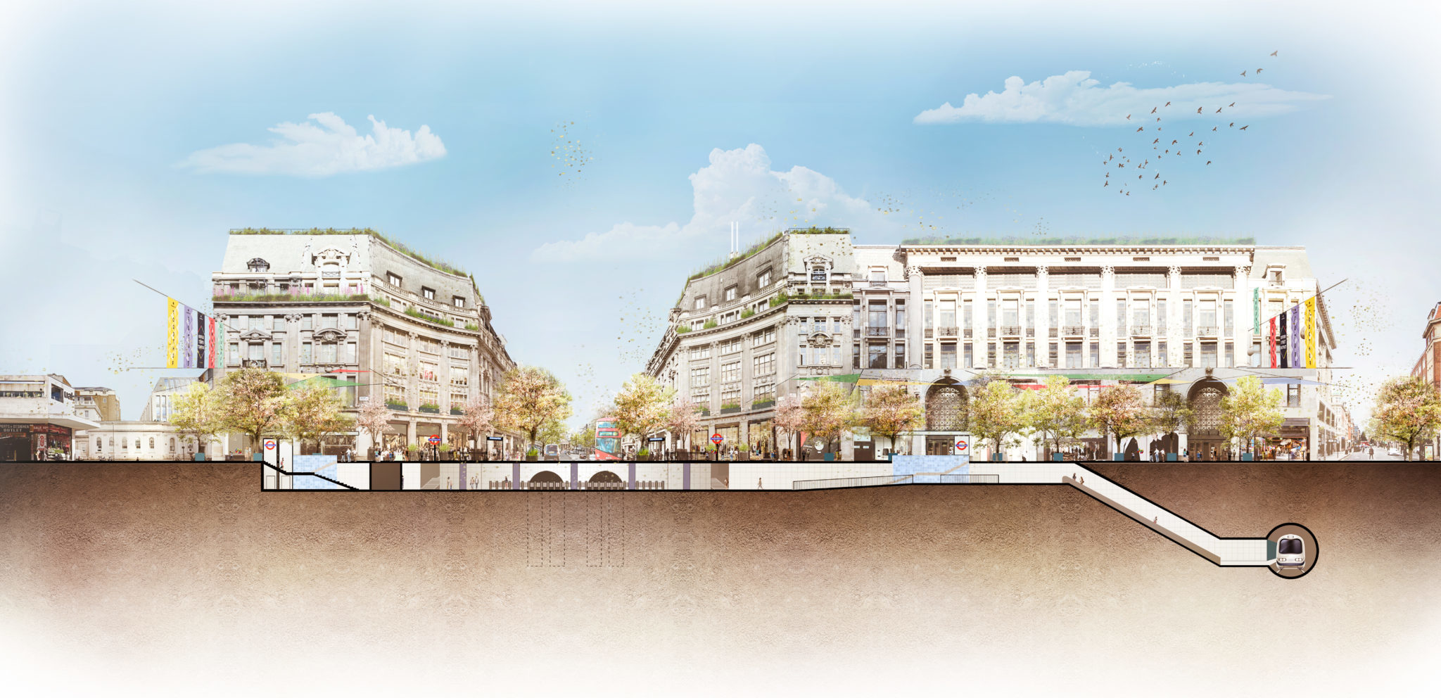 Plans for new entrances to Oxford Circus station