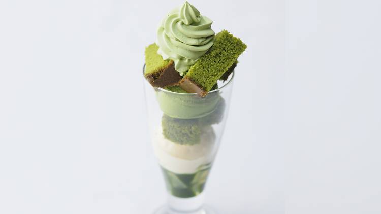 The Matcha Castella Parfait from Tsujiri Saryo