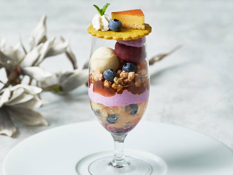 The Blueberry Cheese Parfait from The Strings  