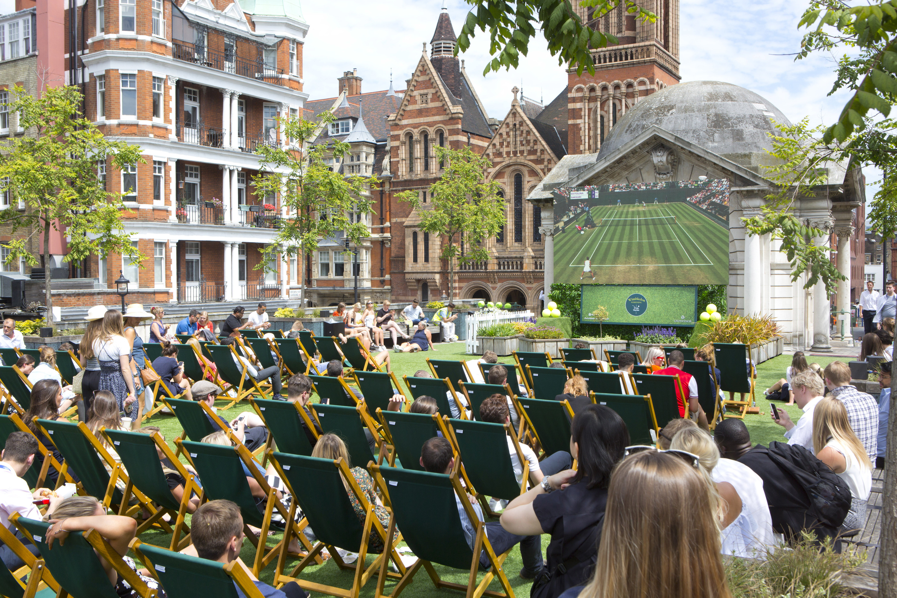 watch wimbledon outside