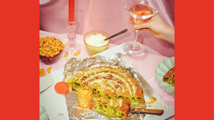 Borek by candlelight with a martini