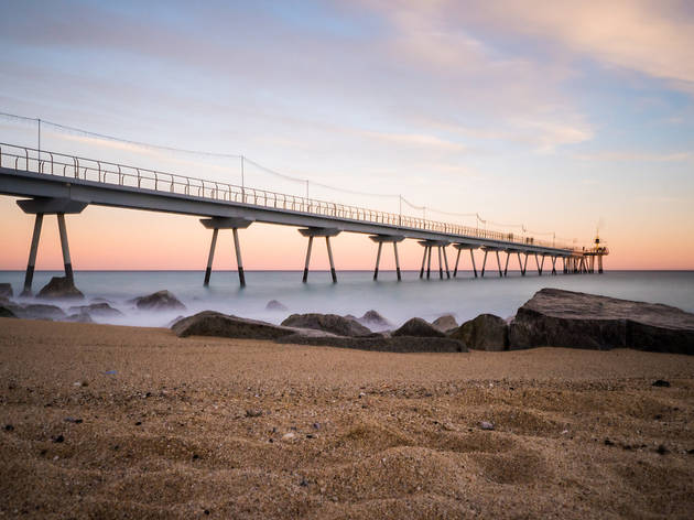 Pont del Petroli, Badalona Platja del Pont del Petroli, Badalona