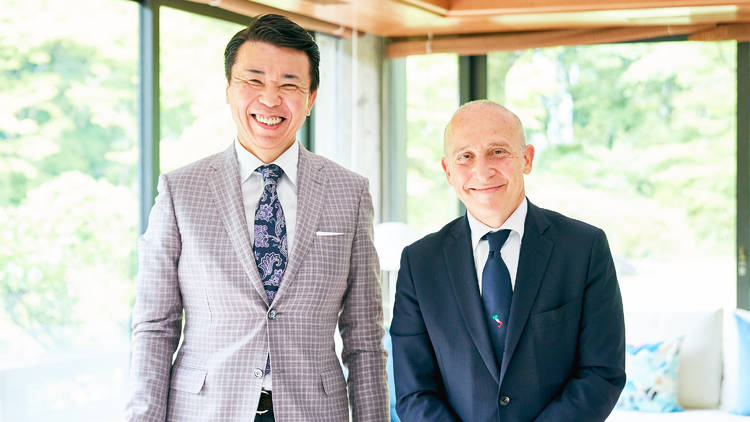 (L-R) Original Inc senior consultant Masashi Takahashi; Italian ambassador Giorgio Starace (Photo: Kisa Toyoshima)