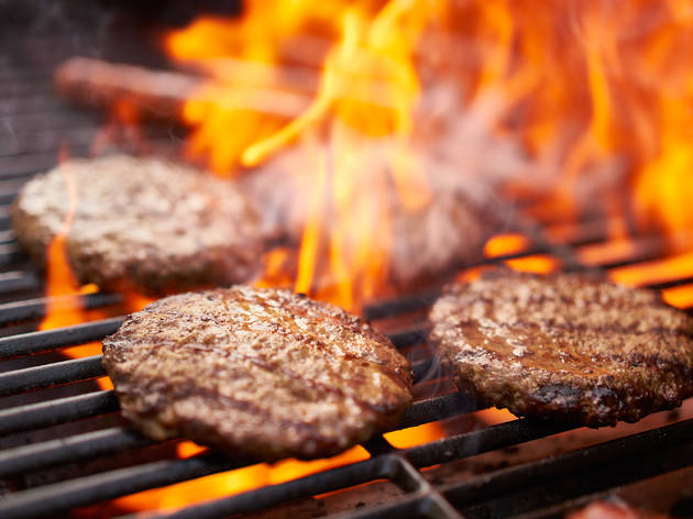 Burgers on the grill Burgers on the grill
