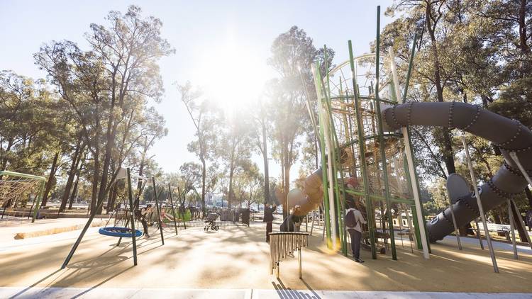 The new facilities at Deerbush Park Playground