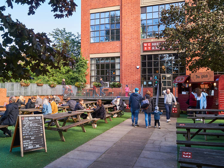 WEST beer garden in Glasgow