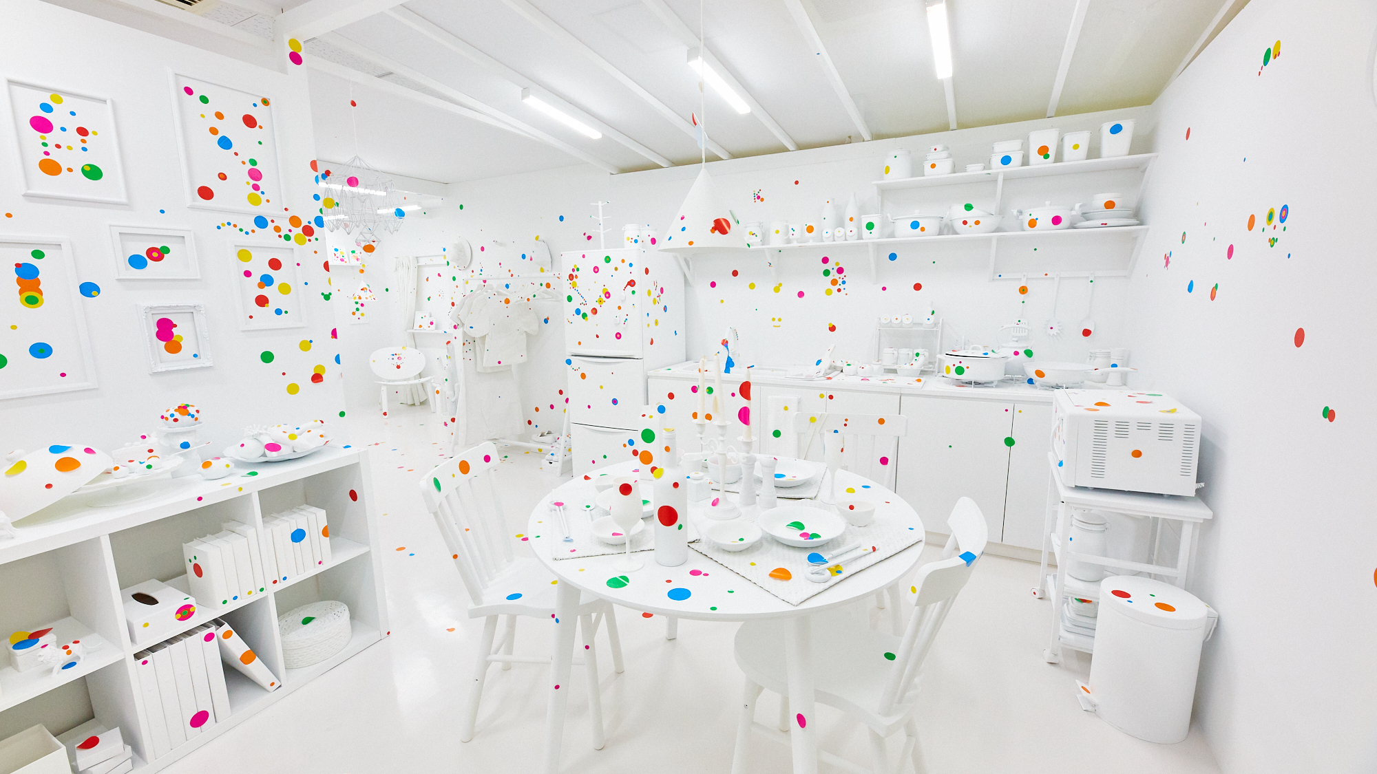 Infinite Polka-Dots Installation by Yayoi Kusama