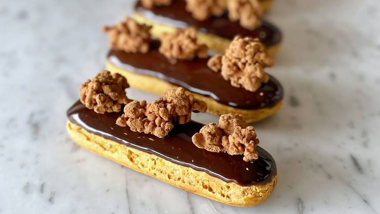 Dark Chocolate Eclairs from Breadfern Bakery