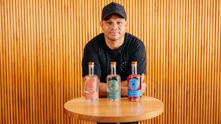 Photo of Daniel Motlop and spirits by Seven Seasons. 