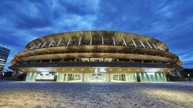 The Japan National Stadium is made from wood sourced from all around Japan