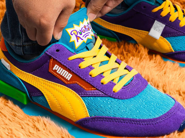 Tenis RugratsXPuma Tenis Future Rider de Puma para niños, edición especial de Rugrats